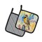 Edge Collections - Multicolor - Birds Graphic Kitchen Pair of Pot Holders - 2 Piece